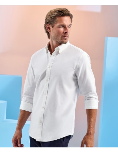 ASQ-AQ039-Mens Cotton Long Sleeve Oxford Shirt
